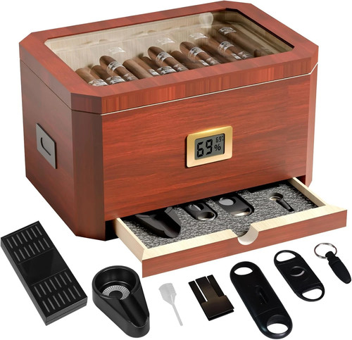 Elegant cedar cigar humidor - elegant,