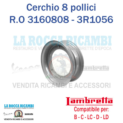 Cerchio ruota lambretta c - ruota,