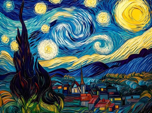 Van gogh notte - van, stellata