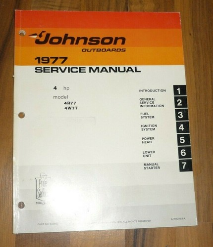Johnson 1977 motore - 1977!,
