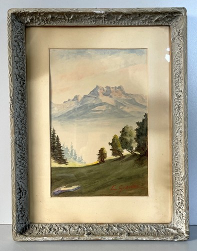 Antico quadro acquerello emile - antico,