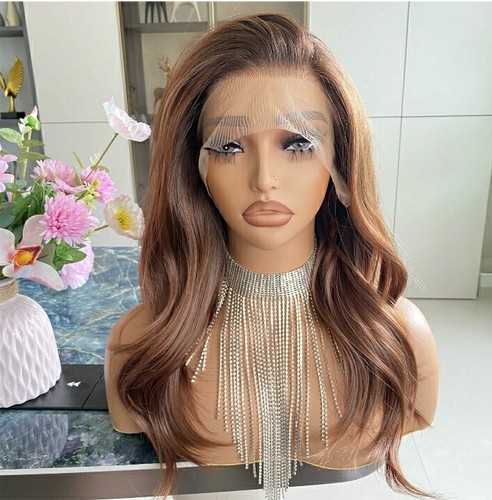 Brown blonde ombre wig - blonde,
