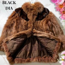 Raro cappotto volpe visone DIA NERA ricamo 11