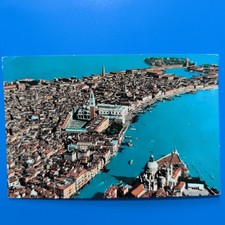 VENEZIA VEDUTA AEREA  - CARTOLINA PICCOLA VECCHIA USATA EDIZ. ARDO 