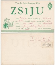 RADIOAMATORE - RADIO CARD - RADIO AMATEUR - SOMERSET WEST - SOUTH AFRICA -27502-