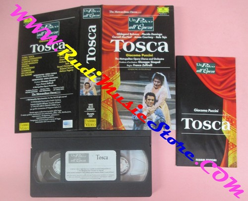 Vhs giacomo puccini tosca - vhs,