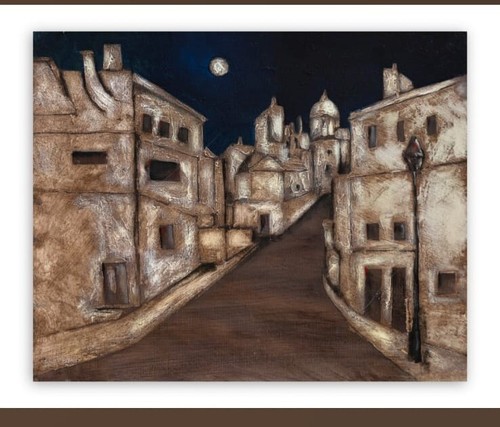 Bruno landi notturno olio - bruno,