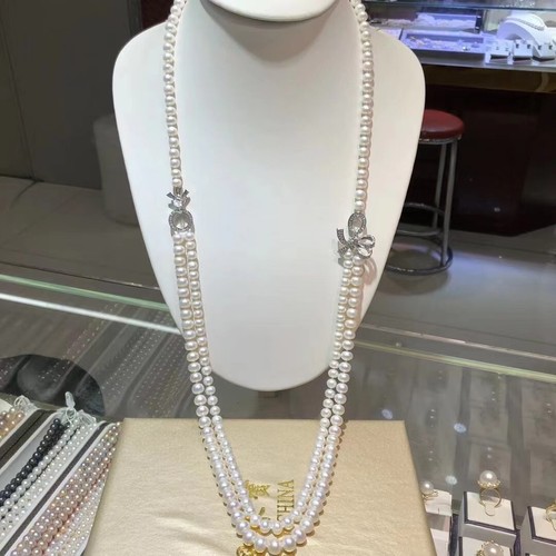 Collana perle bianche - di,