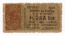 1 LIRA BUONO DI CASSA EFFIGE