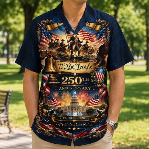 Camicia hawaiana luglio usa - 4,