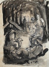 Ritratto soldatini dipinto a