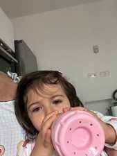 seggiolone pappa usato marca Foppapedretti colore bianco e grigio chiaro 