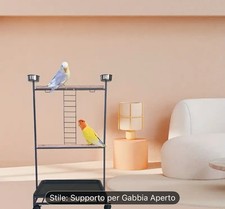 Trespolo-Posatoio Per Pappagalli Piccola Media Taglia