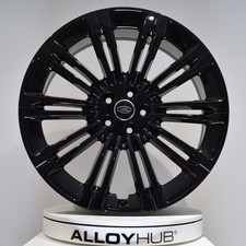 CERCHIO IN LEGA ORIGINALE RANGE ROVER VOGUE L460 STYLE 1075 23" POLLICI NERO LUCIDO X1