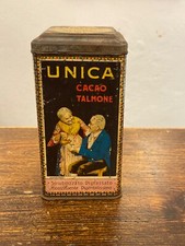 Scatole in latta-Cacao-Cioccolato Talmone-Unica Due Vecchi 1930-cm  16