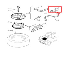 GANCIO TRAINO FIAT COUPE' - PUNTO - LANCIA KAPPA  - Y ORIGINALE 7749765