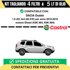 Tagliando per DACIA Duster 1.5
