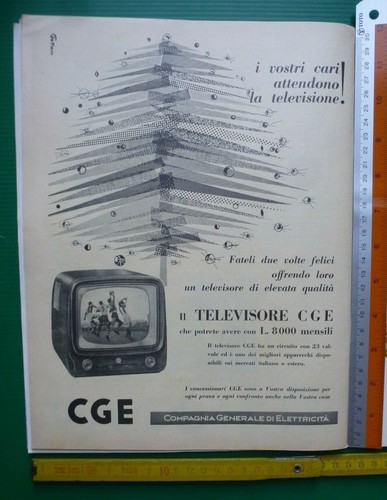 Pubblicità televisore cge - televisore,