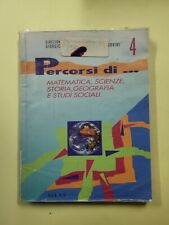 Bib9 Libro Percorsi di 4 Matematica scienze storia geografia e studi Atlas X9