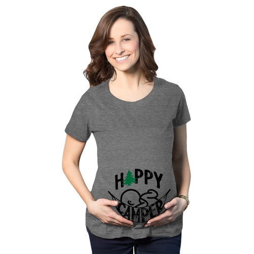 Shirt premaman happy camper - t-shirt,