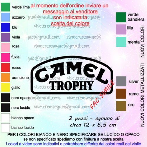 Adesivi coppia camel - adesivi,