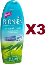 3 PZ BIONSEN BAGNOSCHIUMA MINERALIZZANTE BAMBU' OLIGOMINERALI TERMALI 550ML