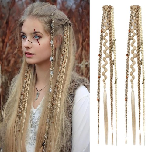 Coppia clip trecce coda - clip, in