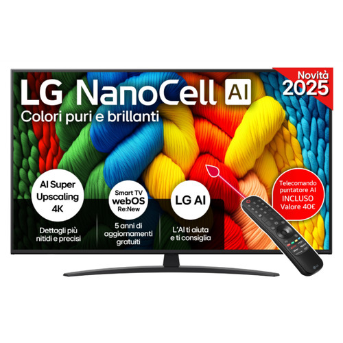 55nano81a6a nanocell - lg, tv