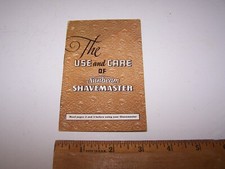 1937 Use and Care Manual
