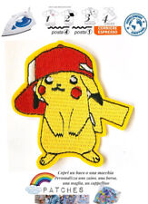 patch Pikachu berretto Pokémon toppa termoadesiva iron on monster cappellino red