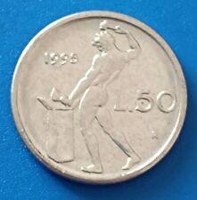 ?? ITALIA ?? COIN MONETA MINI 50 LIRE 1995 VULCANO DIAMETRO 16,55 MM