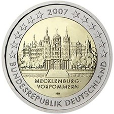 2 euro Germania 2007 Castello di Schwerin - Mecklenburg-Vorpommern zecca: G