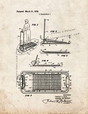 Treadmill Patent Print Old