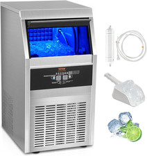 Macchina Ghiaccio a Cubetti Uso Commerciale Compatta 36Kg / 24 Ore Ca. Con 40 Va