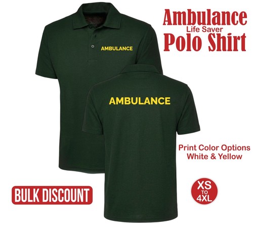 Polo ambulanza uniforme - polo, ambulanza,