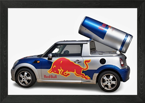 Red bull mini cooper - bull,