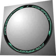 FULCRUM RACING QUATTRO CARBON CELESTE VERDE DECALCOMANIE CERCHIO PER 2 RUOTE