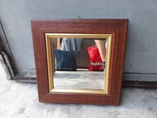 SPECCHIO DA SALOTTO CON CORNICE IN LEGNO QUADRATO