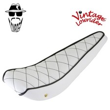 VintageLowrider Polo Banana Seat Diamond 20" Stingray Bici BIANCO/Nero Cuciture