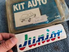 1x ADESIVO SCRITTA JUNIOR PEUGEOT 205 MARCA DERBY REF 8099.NR