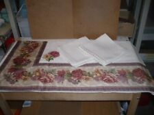 CASA CUCINA TOVAGLIA TAVOLA RETTANGOLARE per 12 STILE COUNTRY ANNI 70 AFFARE!