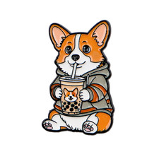 Spilla smaltata Corgi