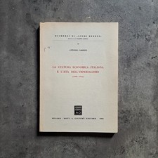 Cardini - La cultura economica italiana e l'età dell'imperialismo - Giuffre 1981