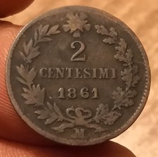 Moneta 2 Centesimi 1861