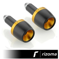 Terminali Manubrio Moto Rizoma Conico Contrappesi Coppia Bilancieri Nero Oro