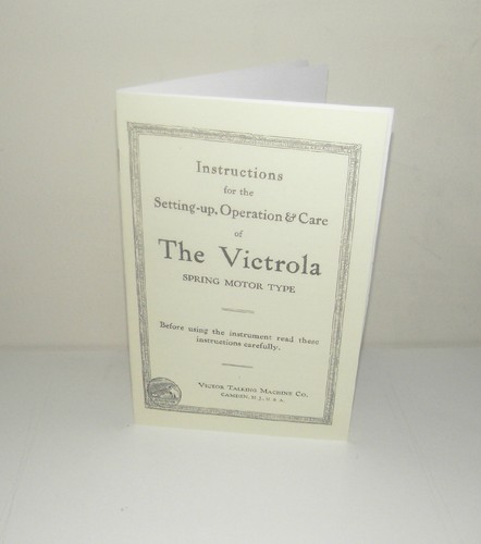 Victor victrola manuale - victor,