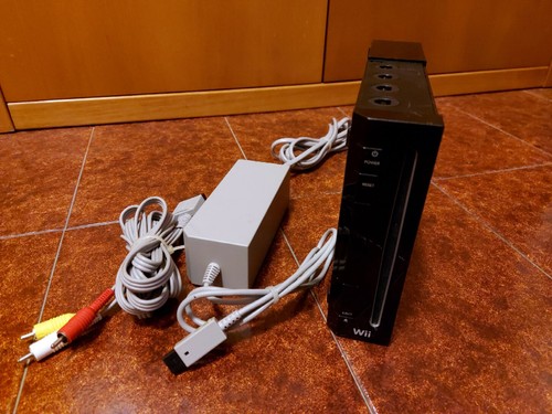 Nintendo wii black - black, +