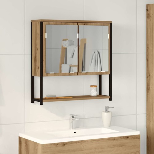 Mobiletto per specchio rovere - mobiletto,