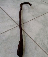 ANTICO RASCHIETTO RASOLA SPATOLA IN FERRO BATTUTO VECCHI OGGETTI RURALI D' 900 