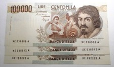 100.000 LIRE CARAVAGGIO 1 T